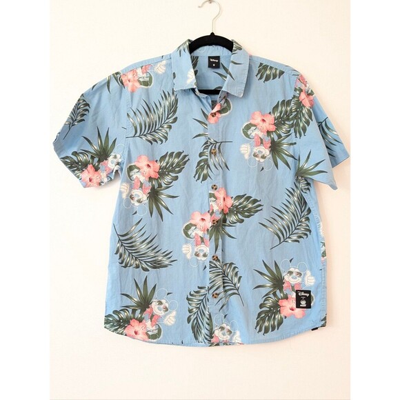 Disney Other - Disney X Neff Mickey Mouse Button Down Hawaiian Shirt Size Men’s S